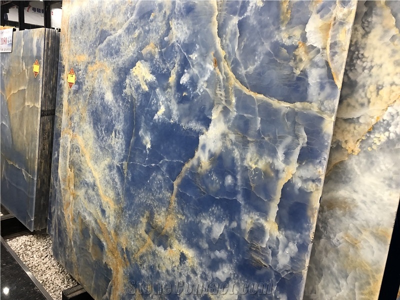 Luxury Blue Jade Onyx Stone Slabs& Tiles