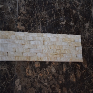 White&Yellow Cultured Stone Ledger Panel