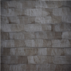 White Marble Cultured Stone Split Faced Mosaics