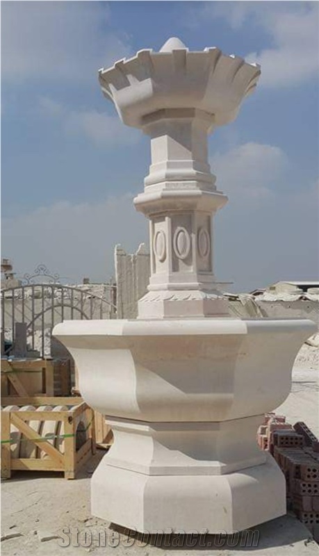 Galala Light Beige Marble Fountains
