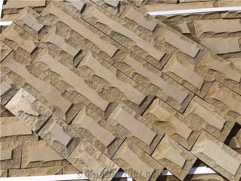 Luhansk Beige Sandstone Split Wall Stone