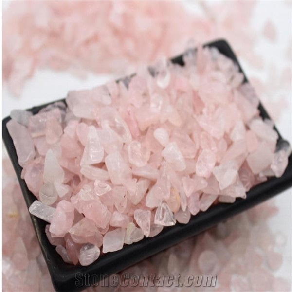 Pink Crystals Gravel Stones for Healing,Jade Rock