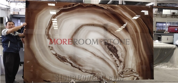 Luxury Bathroom Wall Print Art Glass Mineral Design Stone