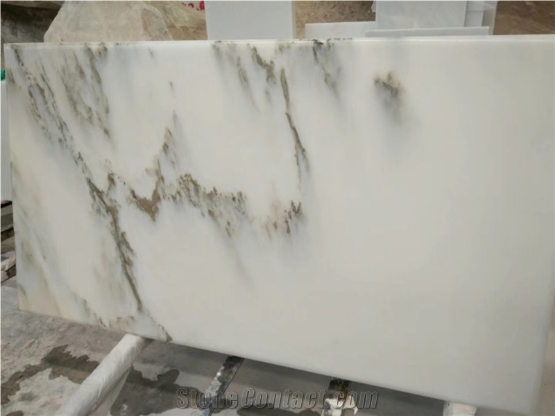 Blue Sky White Marble for Counters Bar Top