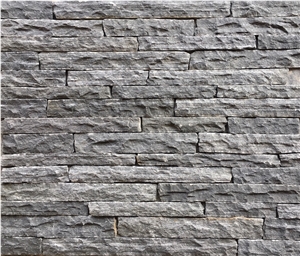 Monsoon Quartzite Black Stone Veneer, Wall Panels, Cultured Stone