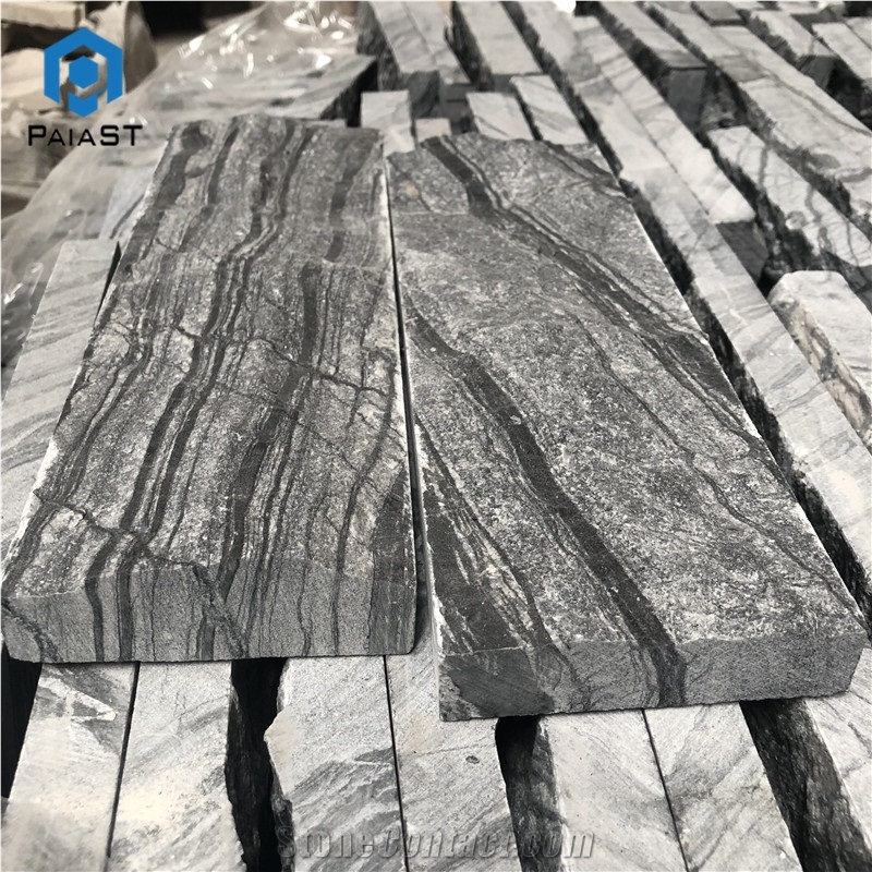 China Ancient Black Wooden Culture Stone Tiles