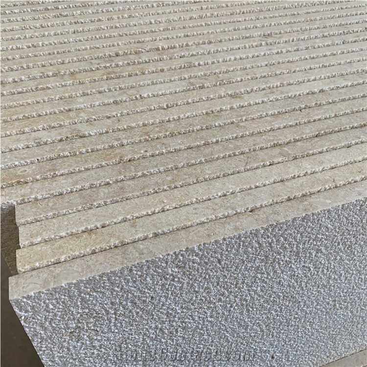 Natural Beige Limestone For Exterior Wall Cladding