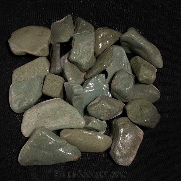 Green Marble Washed Pebbles