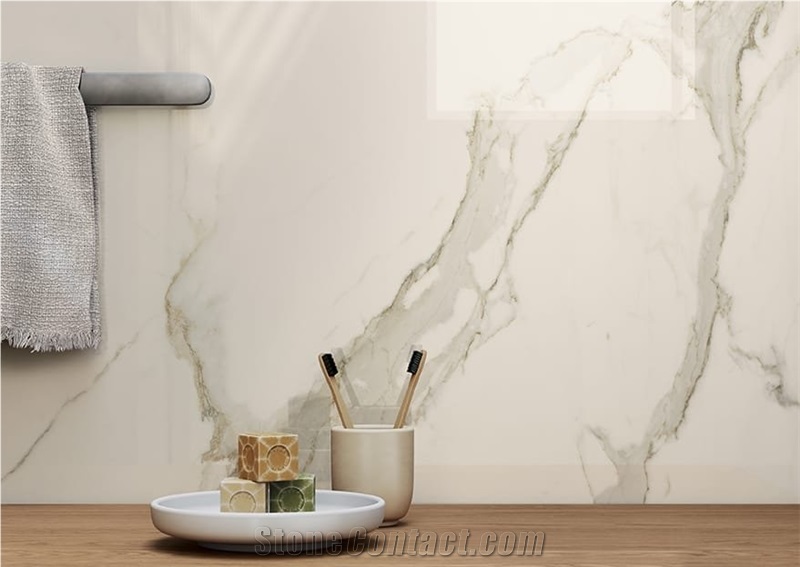 Calacatta Sintered Stone Artificial Marble Slabs