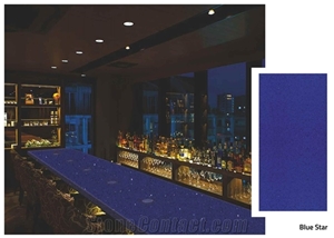 Florence Blue Star Engineered Quartz Bar Top,Commercial Counters