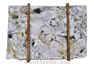 Ice Jade Marble-Green Gold Jade-White Beauty Luxury Marble