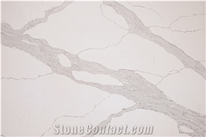 Artificial Quartz Stone Sheet White Quartz Slabs for Hotel
