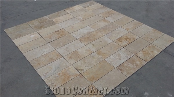 China Hebei Beige Travertine Tiles