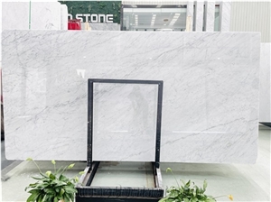 Elegantly Designed Worktop with Integrated Carrara Basins