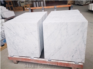 Natural Stone Beautiful Carrara White Polished Marble Tiles