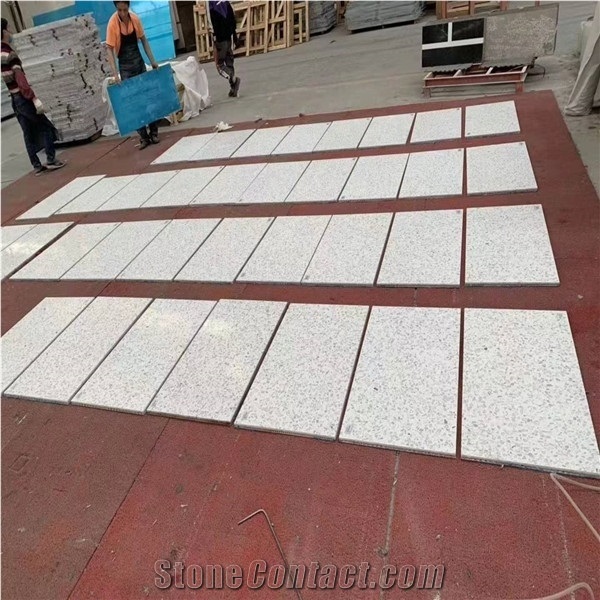 Wall Cladding Honeycomb Terrazzo Engineered Stone Panel Tile