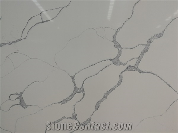 Widely Used in Kitchens White Color Quartz Countertops
