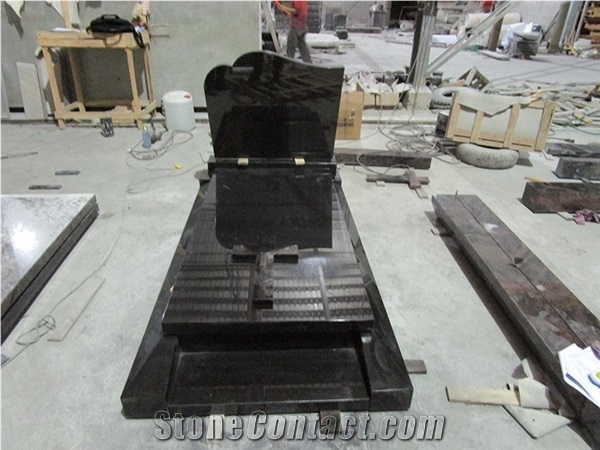 Chinese Absolute Black Headstone,Monument Design,Cemetery