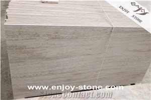 China White Wood Grain Vein Marble Slabs