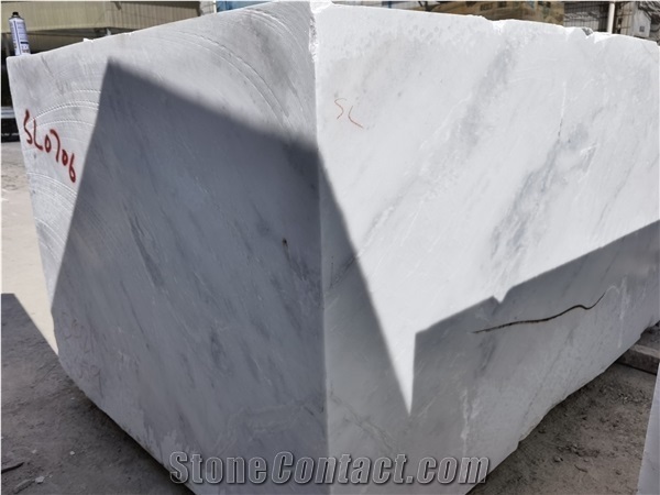 Bianco White Marble Block Calacatta White