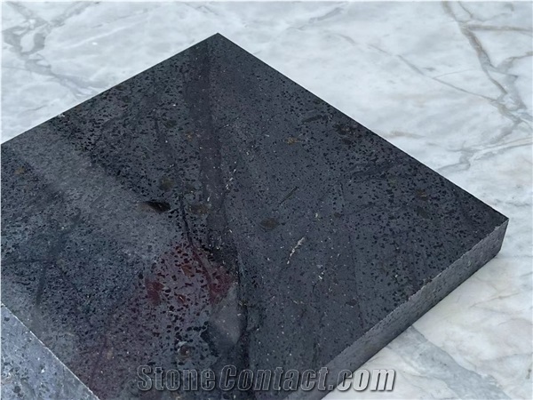 Black Quartz Slab for Countertops Floor Wall Tiles Quartz