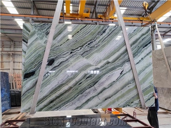 Green Ice Jade Wall Tile Slab