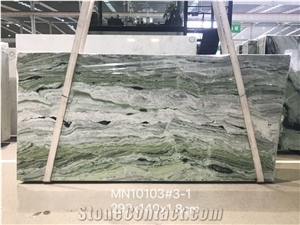 Green Marble Ice Jade Slab Wall Tile Floor