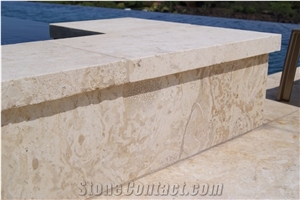 Coral Gem Coral Stone Brushed/Filled Pool Coping,Pool Paver