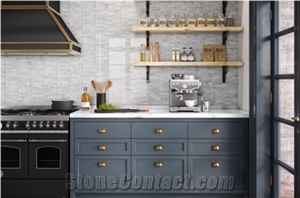 Glacier Waveline Glossy Glass Mosaic Tiles