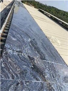 Alpes Blue Granite Slabs for Flooring Hotel Project