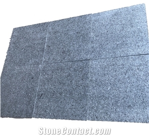 Angola Black Granite Tiles Wall Covering Pattern