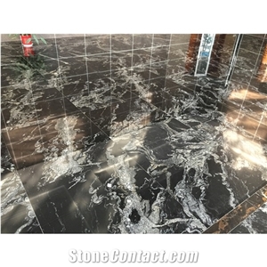 Black and White Granite Flooring Covering Slab Exterior Tile