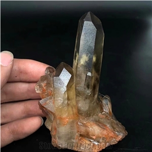 Bulk Rock Smoky Citrine Quartz Crystal Clusters Mineral