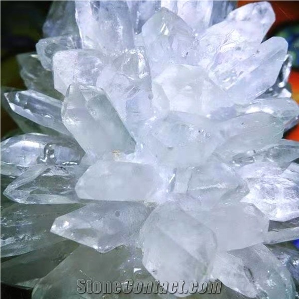 Crystal Cluster Lamp Clear Quartz Amethyst Gemstone Decor