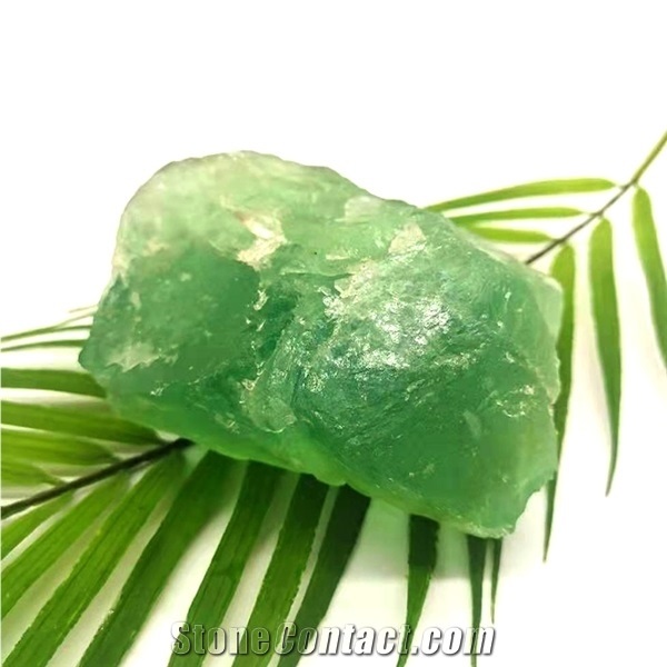 Crystal Rough Green Fluorite Gemstone Energy Raw Decoration