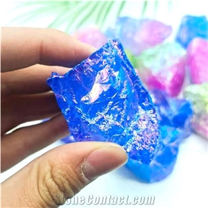 Electroplating Colorful Aura Angel Clear Quartz Crystal