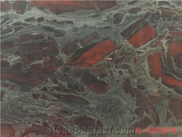 Exotic Brazil Red Granite Iron Red Granite Slabs