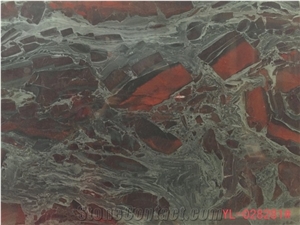 Exotic Brazil Red Granite Iron Red Granite Slabs