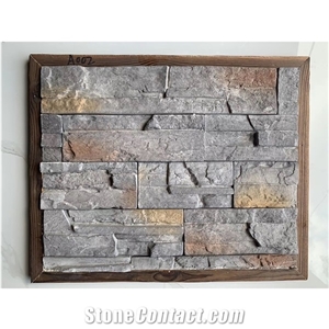Natural Slate Stone Looking Faux Stone Wall Fence Panel