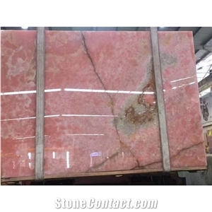 Pink Onyx Tile Living Room Sepecial Decoration