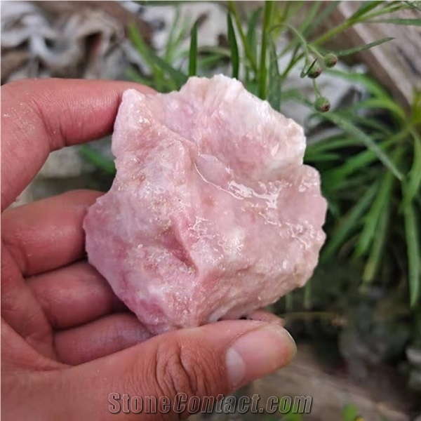 Pink Opal Crystal Rough Healing Quartz Raw Home Decoration