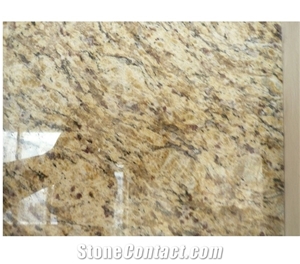 Prefab Natural Giallo Fiorito Granite Stone Countertops