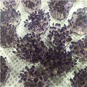 Purple Crystal Quartz Amethyst Healing Cluster Decoration