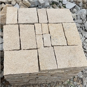 Yellow Color Wall Natural Stone for Exterior Decorative