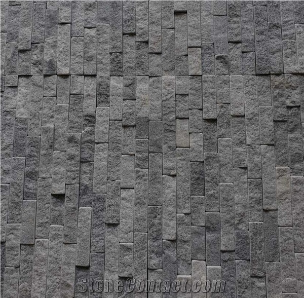 Black Color Wall Panel Stone Exterior Decoration Stone