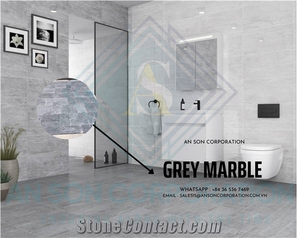Catch Modern Simplicity with Light Grey Marble