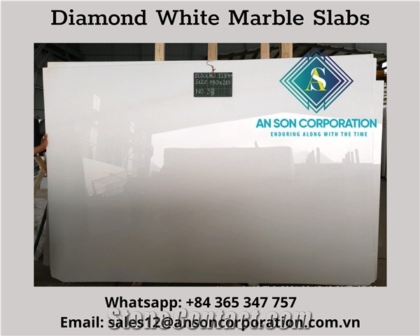 Great Sale 10% for Diamond White Marble Slabs
