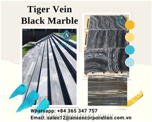 Hot Deal 20% for Tiger Vein Black Marble