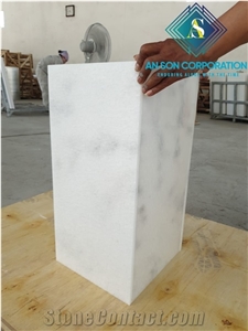 Hot Sale Cloudy White Marble Tile Thickness 1.2cm