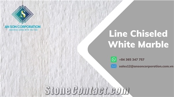 Hot Sale Hot Deal for Line Chiseled White Marble